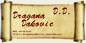 Dragana Daković vizit kartica